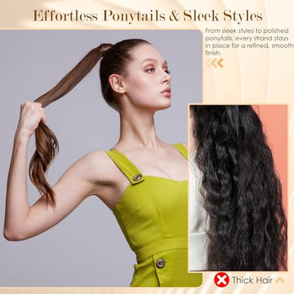 4PCS Boar Bristle Hair Brush Comb Set for Women Men Kid, Soft Natural Slick Back Hair Brush for Thin & Fine Hair, Travel Bag & Spa Headband Included - size: 1 Count (Pack of 4)