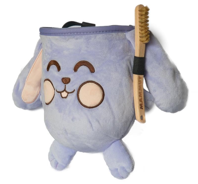 Chalk Bag for Rock Climbing - Bouldering Chalk Bucket with Quick-Clip Belt, Zipper Pocket and Brush Holder (Rabbit)