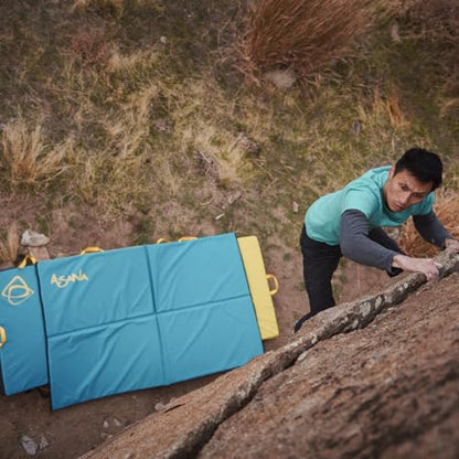 Asana VersaPad - Revolutionary Supplemental Bouldering Crash Pad - Sit Start Bouldering Mat, Climbing Crash Pad Gap Cover, Sport Mat & Essential Bouldering Gear - style: Agate