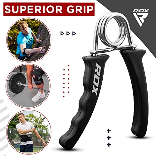 RDX Hand Gripper Finger Strengthener, Grip Strength Trainer, Exerciser for Wrist Forearm and Finger Strength for Athletes, Exercising for Home Gym Training Equipment - size: Pair