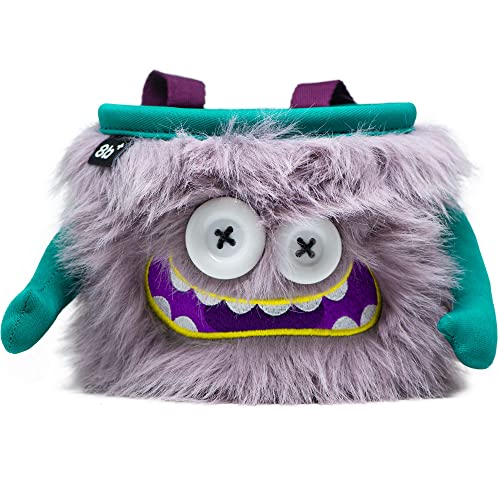 8BPLUS Chalk Bag for Rock Climbing and Bouldering, Chalk Pouch incl Belt & Biner – Cute Funny Character Design, Wide Opening, Gear with Personality, Gift for Climbers - style: GIBSON