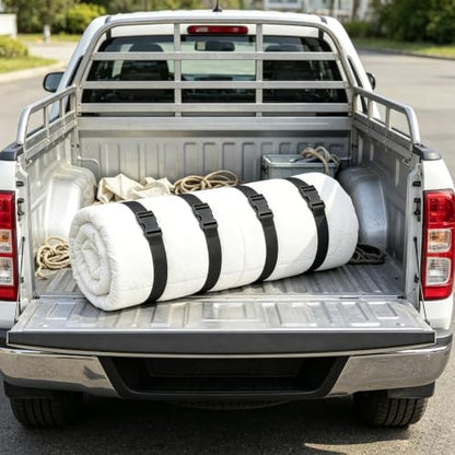 4 Pcs Mattress Topper Straps, 95" x 2" Adjustable Mattresses Packing Straps for Mattress Storage or Moving, Adjustable Packing Strap Fits Queen & King