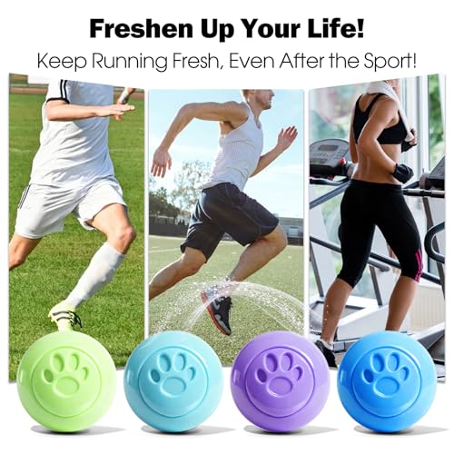 SCENTORINI Shoe Deodorizer Balls, 12 Pack Sneaker Deodorizer Balls | Odor Eliminator for Smell Shoes, Long Lasting Shoe Freshener for Gym Bags, Drawers and Small Spaces