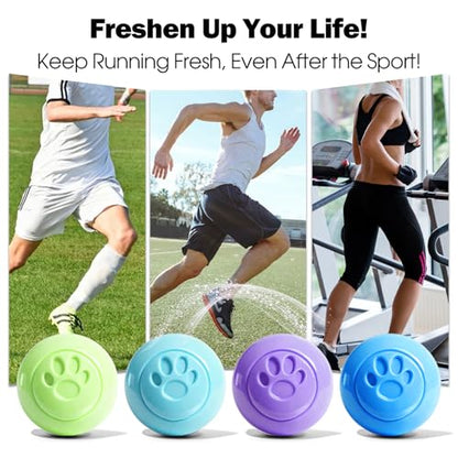SCENTORINI Shoe Deodorizer Balls, 12 Pack Sneaker Deodorizer Balls | Odor Eliminator for Smell Shoes, Long Lasting Shoe Freshener for Gym Bags, Drawers and Small Spaces