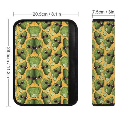 Soft Padded Seat Belt Shoulder Pad for Elderly Support, Stroller Pushchair High Chair, 2 Pack Funny Pickles Dill Shoulder Harness Cover Neck and Shoulder Support - color: Pattern 610