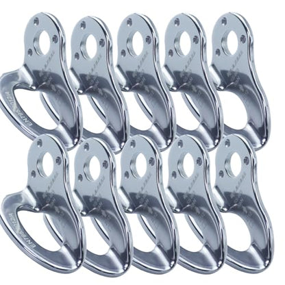 5pc/10pc 30KN Climbing Bolt Hanger, Rock Climbing Anchor for 12 mm / 3/8" Bolt, Stainless Steel Climbing Anchor Bolt, for Climbing Rappelling Rescue