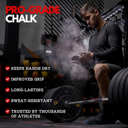 SURVIVOR Chalk Bag + Refillable Chalk Ball + 200g Ultra Fine Climbing Chalk Powder Bundle