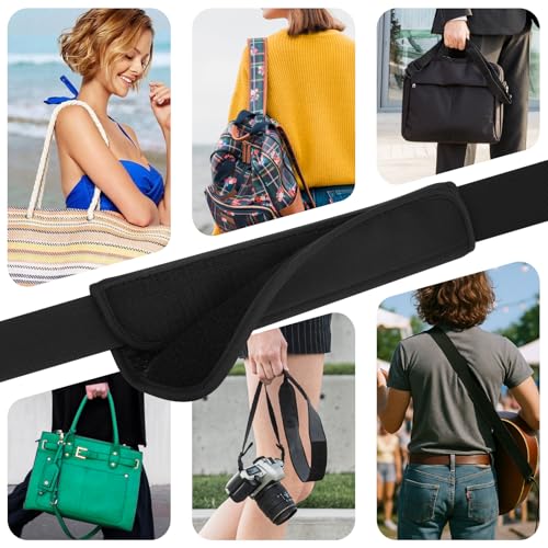 Cosmos 2 Pcs Neoprene Shoulder Strap Pads Universal Cushion Shoulder Pad Replacement for Laptop Bag, Messenger, Travel Duffel, Guitar, Car Seat Shoulder Strap Padding, 10 in, Anti-Slip Design