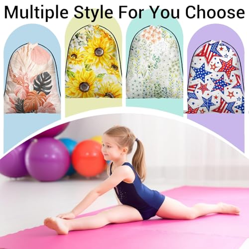 Gymnastics Grip Bag Lightweight Small Drawstring Grip Bags for Gymnasts - color: Sunflower-yellow
