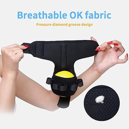 Anti-spasticity Ball Splint Hand Finger for Hand Stroke Hemiplegia Finger Recovery Spasm Dystonia Hemiplegia Finger Training Hand Functional Impairment for Children and Men and Women (Large) - size: Large