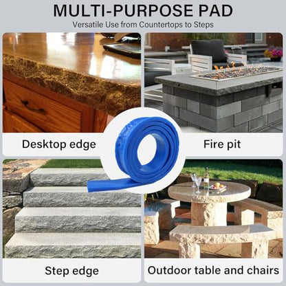 78.74" L x 2.17" W x 0.59" T Concrete Edge Mold, Stone Rock Edge Form Liner, Concrete Countertop Edge Form with Chiseled Stone Finish for Countertops, Steps, Benches & Fireplace Edging - size: 78.74" L x 2.17 "W x 0.59 "T