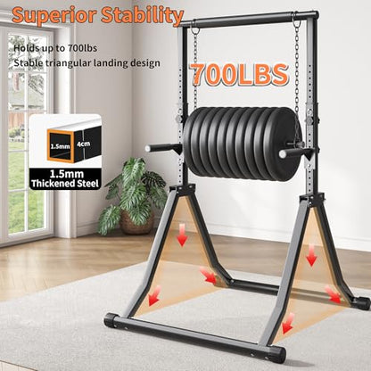 Foldable Pull Up Bar Station 66.1''-84.6'' Power Tower - color: 66"-85" with Dual Dip Handles & Assistance Bands