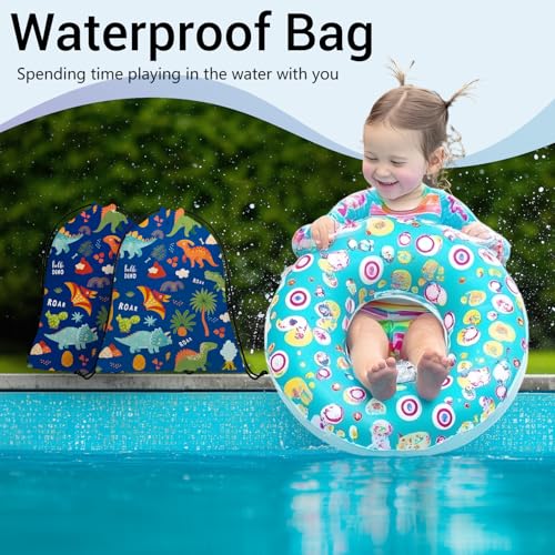 Cartoon Dinosaur Gymnastics Grip Bag Navy Blue Portable Drawstring Storage Pouch Bag Party Favor - color: Cartoon Dinosaur-blue