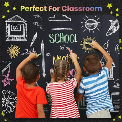 Officygnet 288 Counts Mini Chalk Set for Kids, Bulk Non-Toxic Chalkboard Chalk for Boys Girls 3+, Back to School Supplies, Goody Bag Fillers, Classroom Prizes Gifts, Easter Basket Stuffers (24 Boxes)
