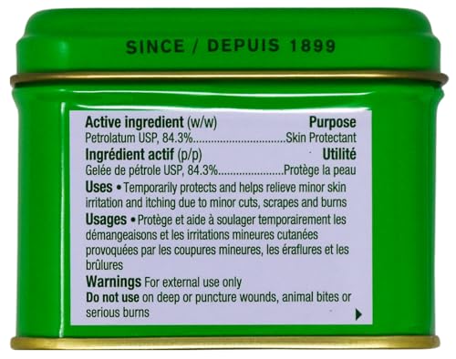 Bag Balm Vermont's Original Moisturizing for Dry Skin, Chapped Lips, Cracked Heels, Dog Paw Pads + More. 118 ml (4 oz) Tin (1) - size: 3.99 Ounce (Pack of 1)