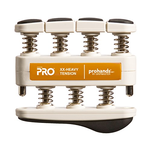 Prohands PRO Hand Exerciser, Finger Exerciser (Hand Grip Strengthener), Spring-Loaded, Finger-Piston System, Isolate and Exercise Each Finger - color: Orange - Pro, size: 13 lb (XX-Heavy Tension)