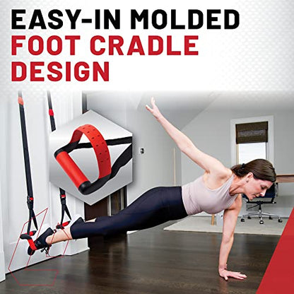 Lifeline Jungle Gym XT Body Weight Suspension Trainer System – Patented Split Anchor, Full-Body Workout, Lightweight Home Suspension Training Kit for Home Gym, Workout Equipment - size: One Size