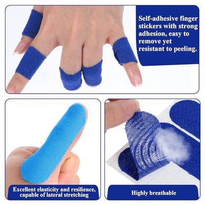 Bowling Tape, Bowling Finger Tape, 100PCS Bowlers Thumb Tapes 5 Colors Bowling-Tape for Fingers for Bowlers Exercise Sport (7.5x2.5 cm