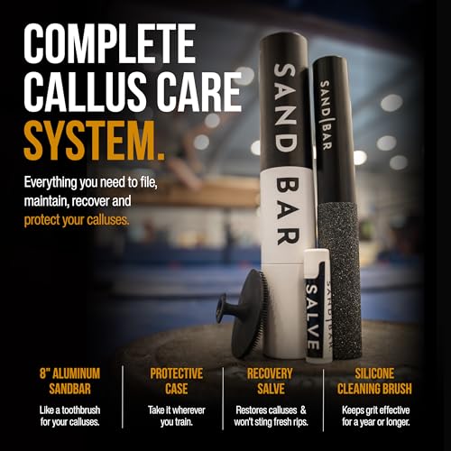 SandBar Callus Remover Tool, File for Hands, Durable Aluminum Tool Callus Shaver, Palm and Heel Dead Skin Removal, Includes Nourishing Salve, Ideal for Athletes, Climbers, and Gym Enthusiasts - Gold - style: Gold