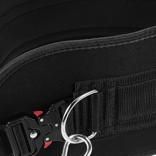 Weighted Fitness Dip Belt with Metal Chain for Strength Training Elastic Waist Support for Men and Women Bodybuilding Workouts and Pull-ups