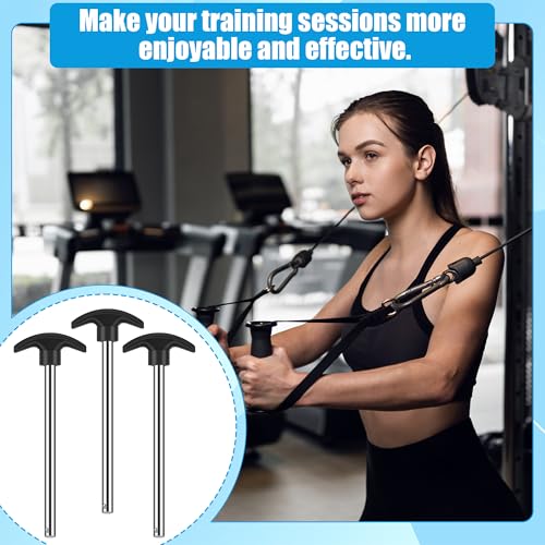 Coitak 3 Pcs Weight Stack Pin, Gym Pins for Weight Stack, Weight Lifting Pins for Universal Gym Strength Training Equipment Machine Pin Insert Accessories, 3/8" Diameter 6" Locking Space