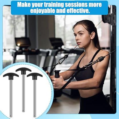 Coitak 3 Pcs Weight Stack Pin, Gym Pins for Weight Stack, Weight Lifting Pins for Universal Gym Strength Training Equipment Machine Pin Insert Accessories, 3/8" Diameter 6" Locking Space