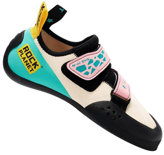 Climbing Shoes Men Lightweight Strong Anti-Slip Indoor Outdoor Rock Climbing Gym Training Beginner to Pro Performance - color: Pink, size: 5.5 Narrow Women/4.5 Narrow Men