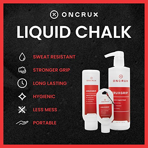 Liquid Chalk - Sweat Resistant, Mess Free Lifting Chalk - Made in USA - Superior Hand Grip for Weightlifting, Rock Climbing, Gymnastics, Crossfit, Powerlifting - style: 16 Fl Oz