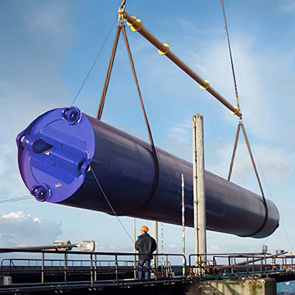 ATERET Powerlift Grey Polyester Endless Round Sling - 14 Feet Length, 10,600 lb. Vertical Capacity, 21,200 lbs Basket - Heavy Duty Poly Lifting Sling - color: 04 Grey - Vertical Capacity 10,600 lbs, size: 14FT