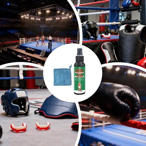 Boxing Glove Deodorizer 100ml Powerful Spray for Sports | Deodorizer for Athletic Gear for Shoes Work Boots Clothing Gym Bag Helmet Hockey Baseball Football Removes Stink & Dirt