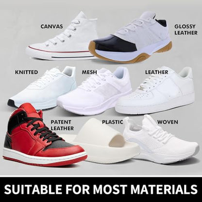 Shoe Cleaner Kit for Sneaker - 8.5 Oz Shoe Cleaning Kit with Shoe Brushes & Towel, White Shoe Sneaker Cleaner Kit, Suede Shoe Cleaner for Suede Mesh Leather Knit, and Most Materials