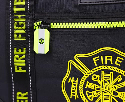 Lightning X Products Fireman Premium 3XL Firefighter Rescue Step-In Turnout Fire Gear Bag With Shoulder Strap & Helmet Pocket (Black) - color: Black