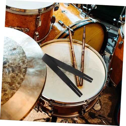 Hemoton Cymbal Sound Strap Durable Cowhide Cymbal Accessory for Easy Installation and Replacement Lightweight Design for Musicians and Marching Bands Black