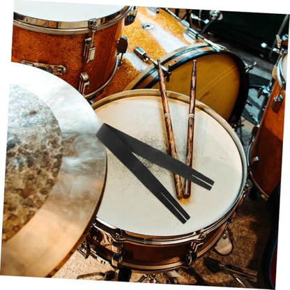 Hemoton Cymbal Sound Strap Durable Cowhide Cymbal Accessory for Easy Installation and Replacement Lightweight Design for Musicians and Marching Bands Black