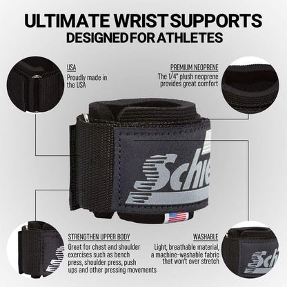 Schiek Sports Model 1100 WS Ultimate Weightlifting Wrist - color: Blackout