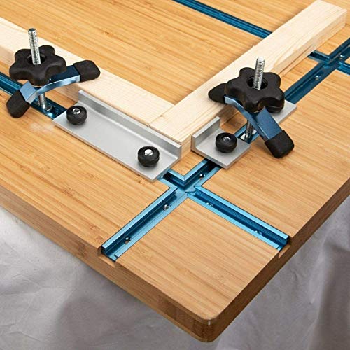 POWERTEC 71609V 3" T-Track Intersection Kit with Predrilled Mounting Holes, for Universal T Track, T Track Accessories for Woodworking Jigs and Fixtures - size: Intersection kit, 1 Set