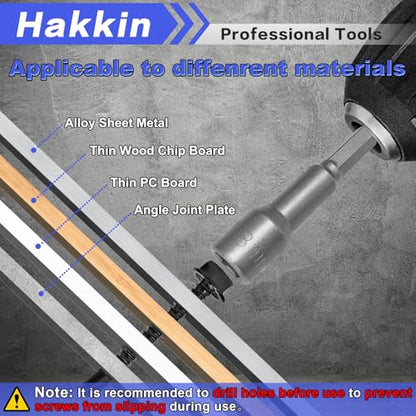 #8#10#14 470Pcs Self Drilling Screws for Metal, Hakkin Self Tapping Tek Screw Assortment Kit, Black Oxide 410 Stainless Steel Sheet Metal Screws Hex Washer Head 1/2" 3/4" 1" 1-1/2", Socket Included - size: 470PCS #8 #10 #14 Self Drilling Screws Black