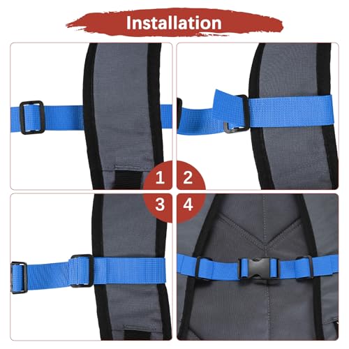 Backpack Chest Strap Adjustable Sternum Straps for Backpack Replacement & Hiking & Jogging - color: Dark Blue
