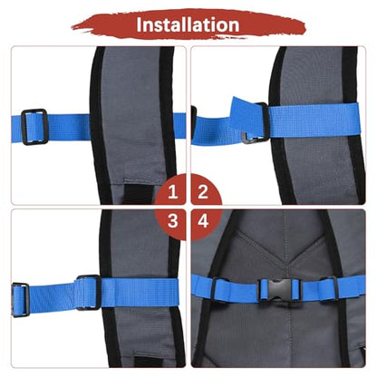 Backpack Chest Strap Adjustable Sternum Straps for Backpack Replacement & Hiking & Jogging - color: Dark Blue