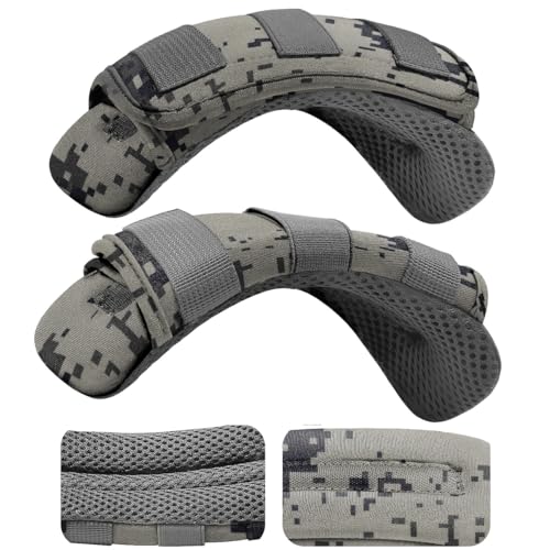 ZINMARK 2-Pack Shoulder Pad Ultra-Thick Tactical Vest Cushion for Laptop Bags, Messenger Bags, Briefcase Bags, Luggage Bags, Tool Bags, Travel Bags and Most Bags, Camouflage Gray - color: Camouflage gray
