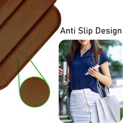 ZINZ Universal Shoulder Pad with Ultra Thick Cushion for Bag Luggage Bag Crossbody, Plus Long & Anti-Slip & Breathable,Khaki - color: Khaki