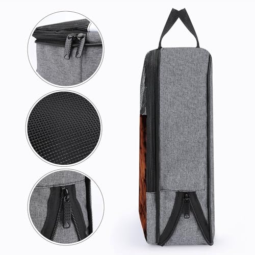 Rock Climbing Sports Shoe Bag with Zipper Closure,Storage Bags with Handle And Portable,Water-Resistant Shoe Pouch Travel Essentials