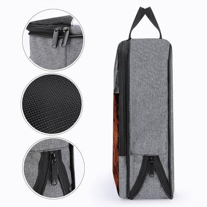 Rock Climbing Sports Shoe Bag with Zipper Closure,Storage Bags with Handle And Portable,Water-Resistant Shoe Pouch Travel Essentials