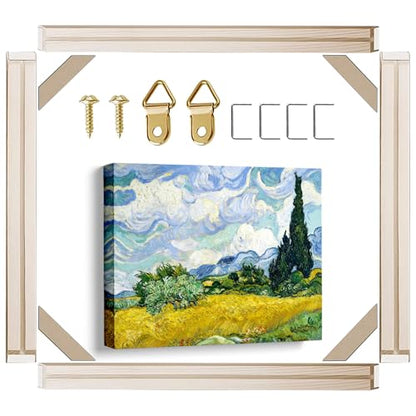 Canvas Stretcher Bars 12x32 Inch Frame Kit, Available in 25+ size Wood Stretcher Bars for Home and Office, Gallery Wrap Wall Arts Supply for Oil Painting, Poster, Picture & Paint by Numbers - size: 12"x32"