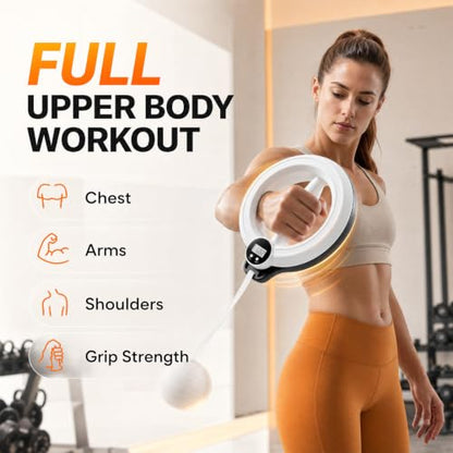 360° Rotating Arm Trainer with Counterweight Ball for Wrist and Forearm | Compact Upper Body Exerciser for Wrist, Forearm and Arm Training at Home, in the Office or While Traveling