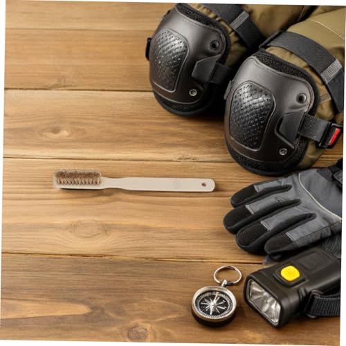 LALAFINA Rock Climbing Chalk Brush with Wooden Handle and Sturdy Bristles for Indoor and Outdoor Climbing, Rapid Drying Cleaning Tool for Humid Environments and Bouldering