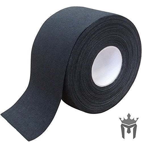 Meister Athletic Trainer's Tape for Sports Medicine - 15Yd x 1.5" - BK - 32 | Premium rigid strapping tape for ankles, wrists, fingers, toes and more. Sticky, bright colors, easy to tear - color: Black, size: 1.5x540 Inch (Pack of 32)