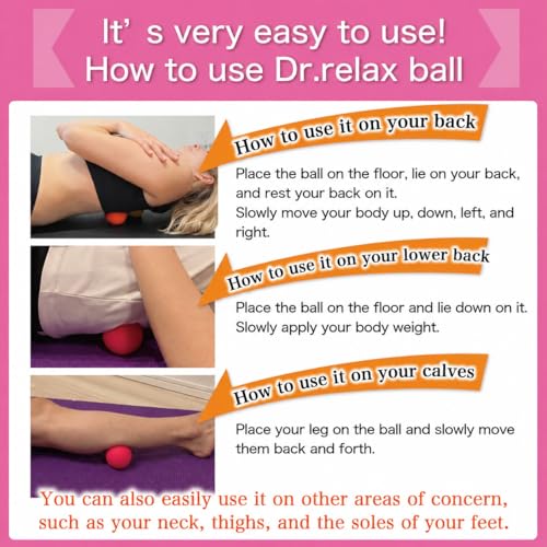 Massage Lacrosse Balls for Myofascial Release, Trigger Point Therapy,Manual Massage Balls, Muscle Knots, and Yoga Deep Tissue Massage. Set of 2 Firm Balls (Pink＆Light Pink) - color: Pink＆light Pink