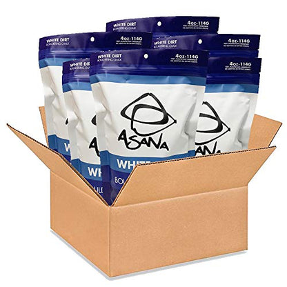 White Dirt Climbing Chalk (4oz/114g) 100% Pure Magnesium Carbonate for Rock Climbing and Bouldering - Gym Chalk for Gymnastics, Weightlifting, Sports and Other Athletic Activities (6 Pack)
