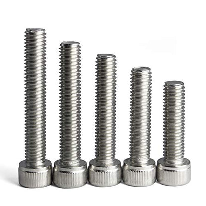 M8 x 30/35/40/45/50mm Screws and Nuts Hex Socket Head Screws M8 Bolts, 304 Stainless Steel, Bright Finish, Fully Threaded, Metric Allen Hex Drive, Assortment Kit 25PCS - size: M8×30/35/40/45/50mm
